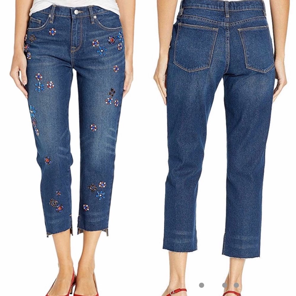 Juicy Couture Embellished Boyfriend Jeans Size 28